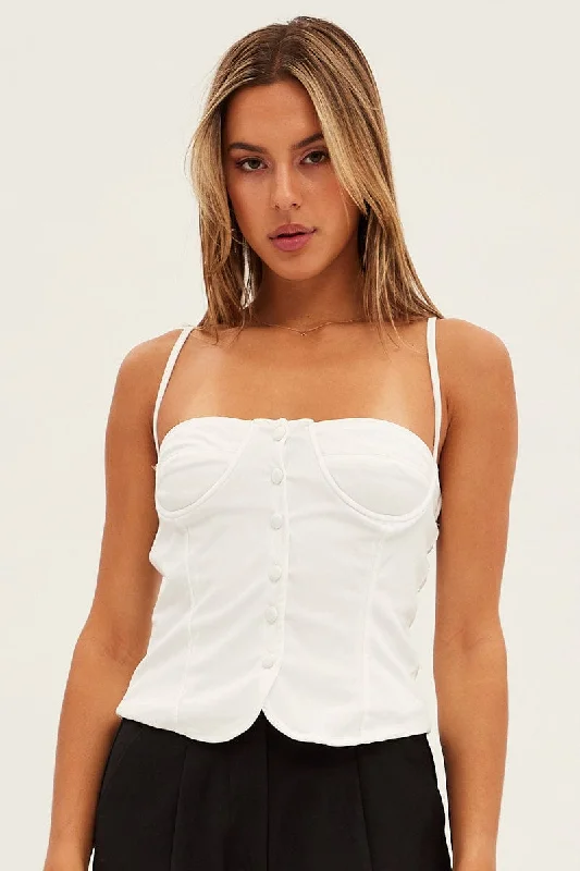 White Corset Top