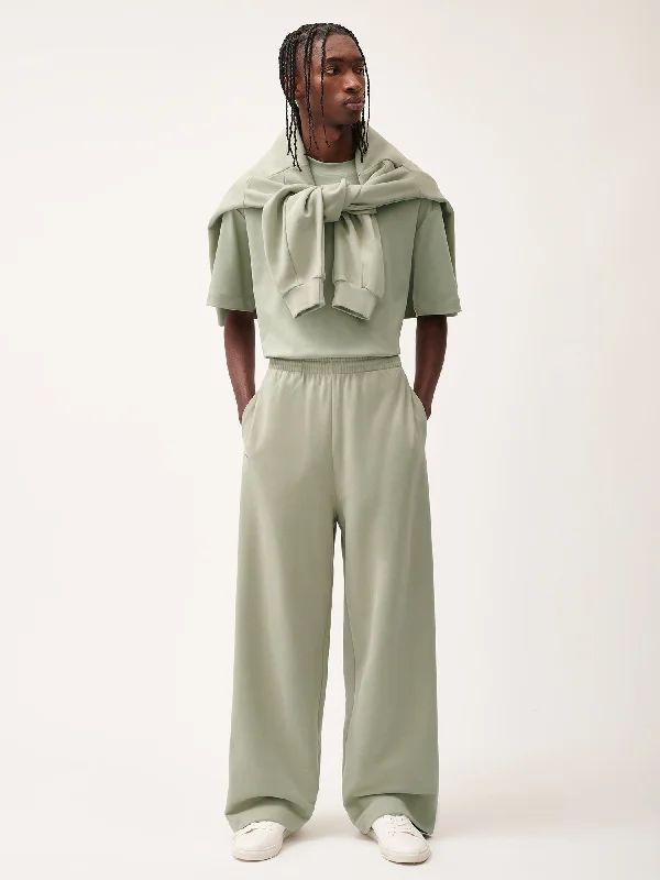 365 Midweight Straight Leg Track Pants—moss green