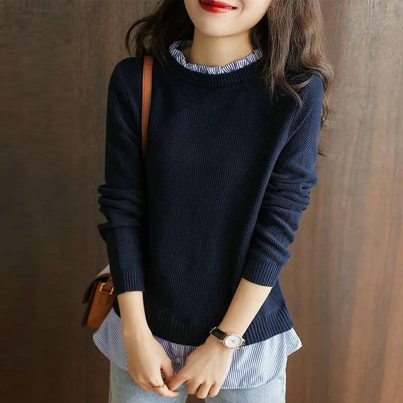 Black Casual Long Sleeve Sweater