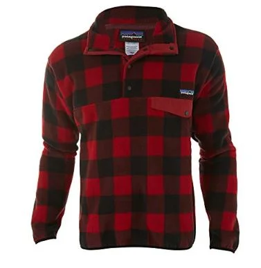 Fuzzy Plaid: Wax Red / Large