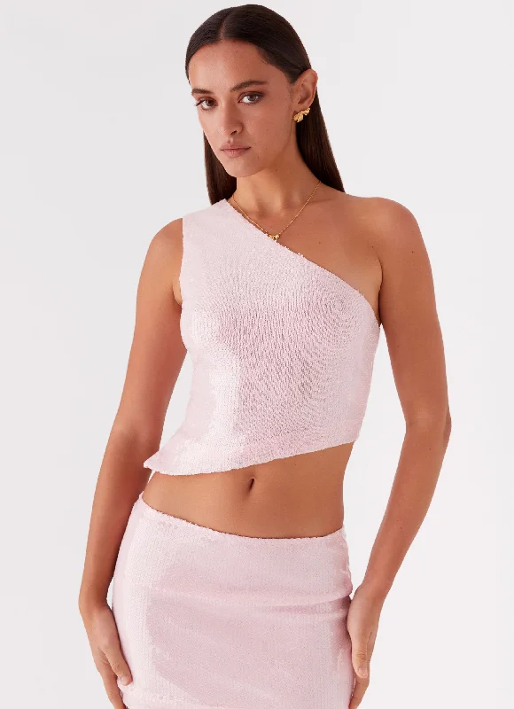 Perfect Fantasy Sequin Top - Pink