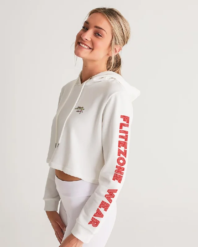 WHITE ZONE Women's Cropped Hoodie