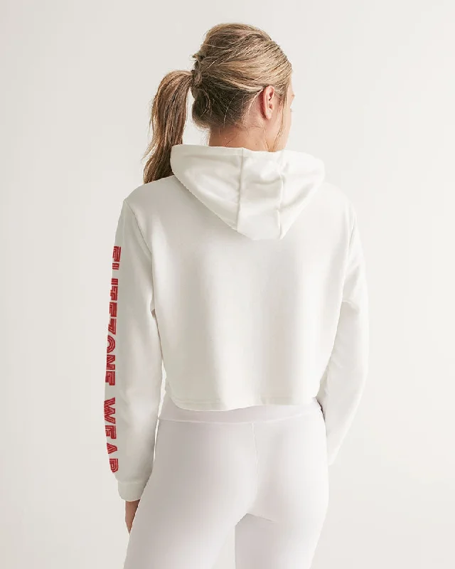 WHITE ZONE Women's Cropped Hoodie