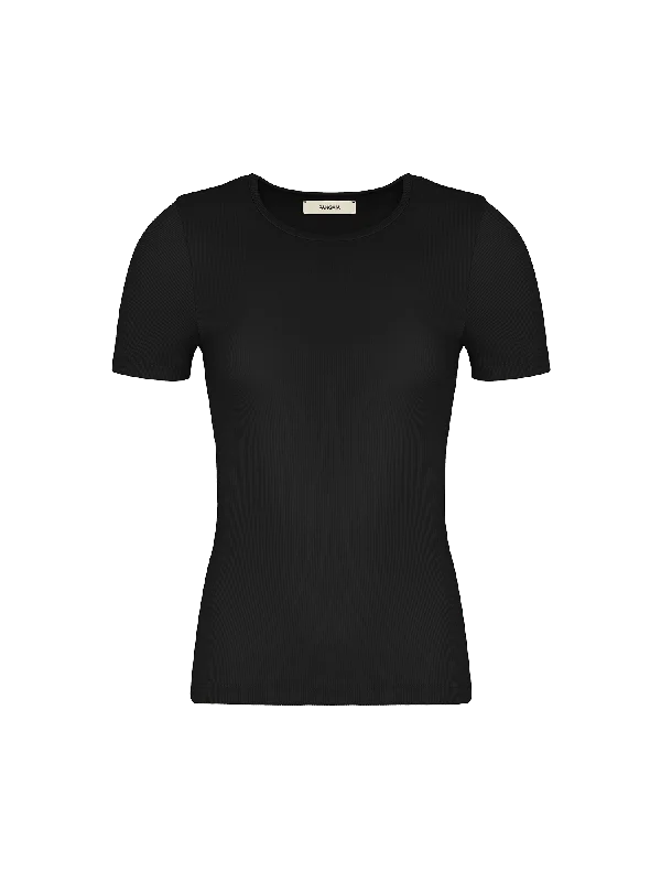 Women's 365 Lightweight Rib T-Shirt—black