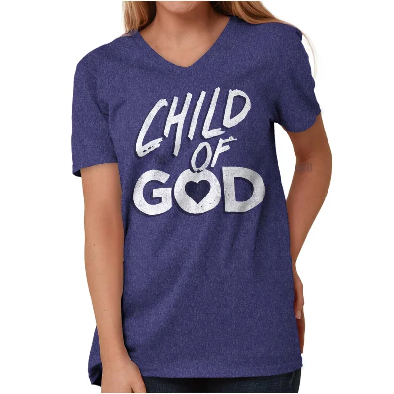 Child Of God V-Neck T Shirt