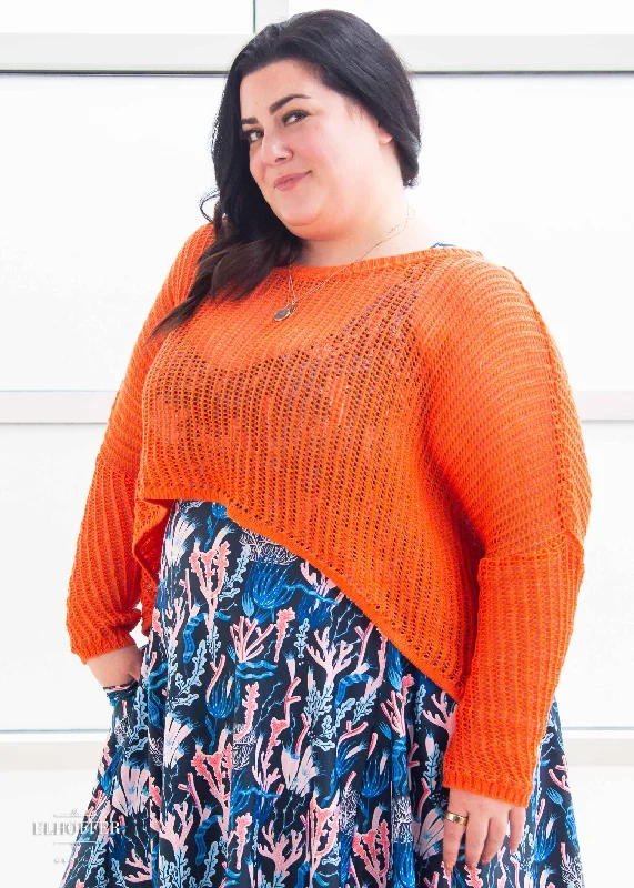 Essential Delirium Oversize Crop - Tangerine