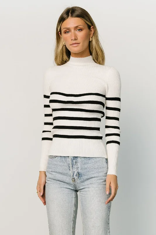 Grant Turtleneck Sweater | Cream