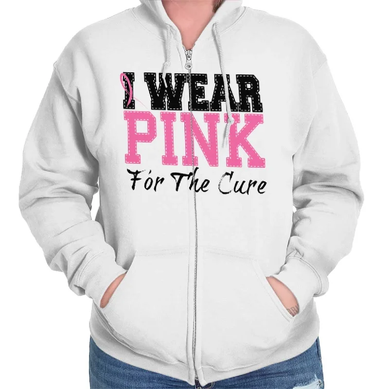 Breast Cancer Awareness Zip Hoodie