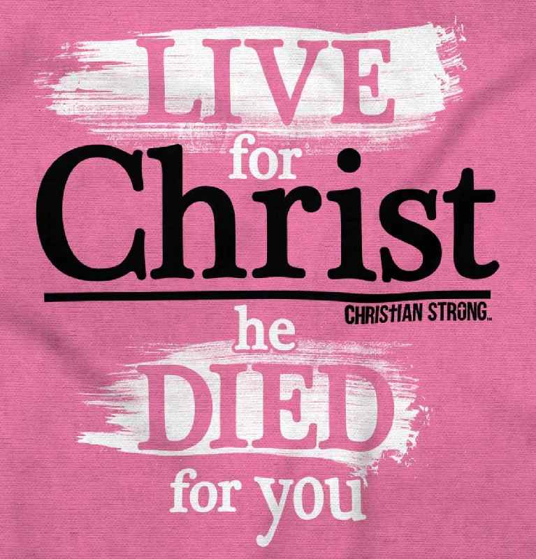 Live for Christ Junior Fit V-Neck T-Shirt