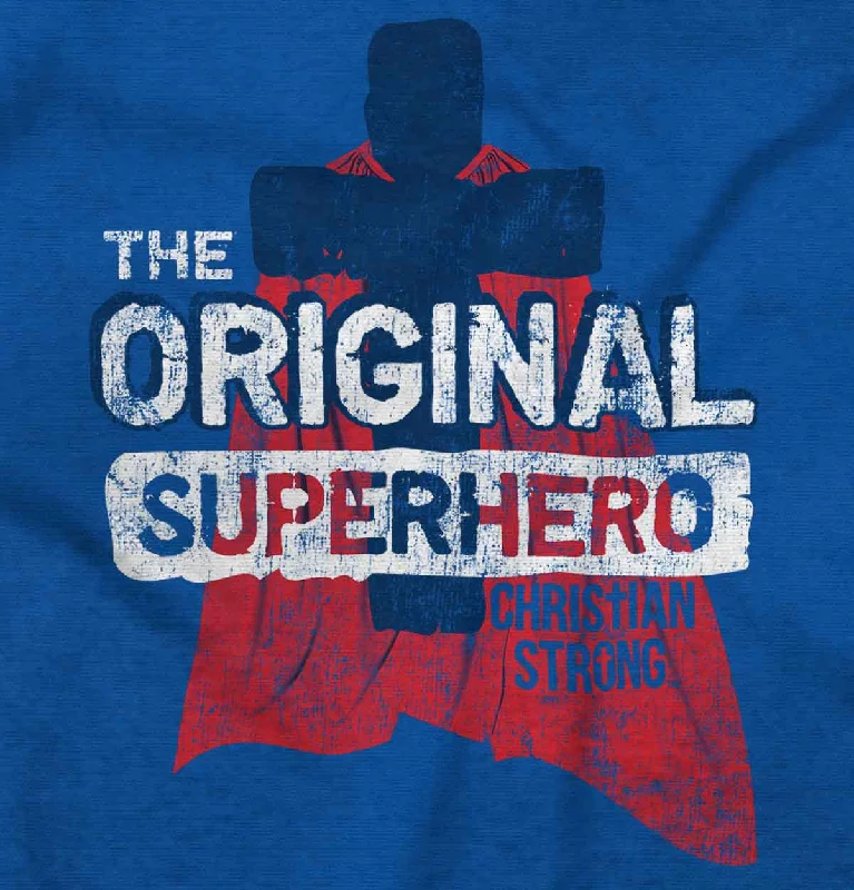 Original Superhero Junior Fit V-Neck T-Shirt