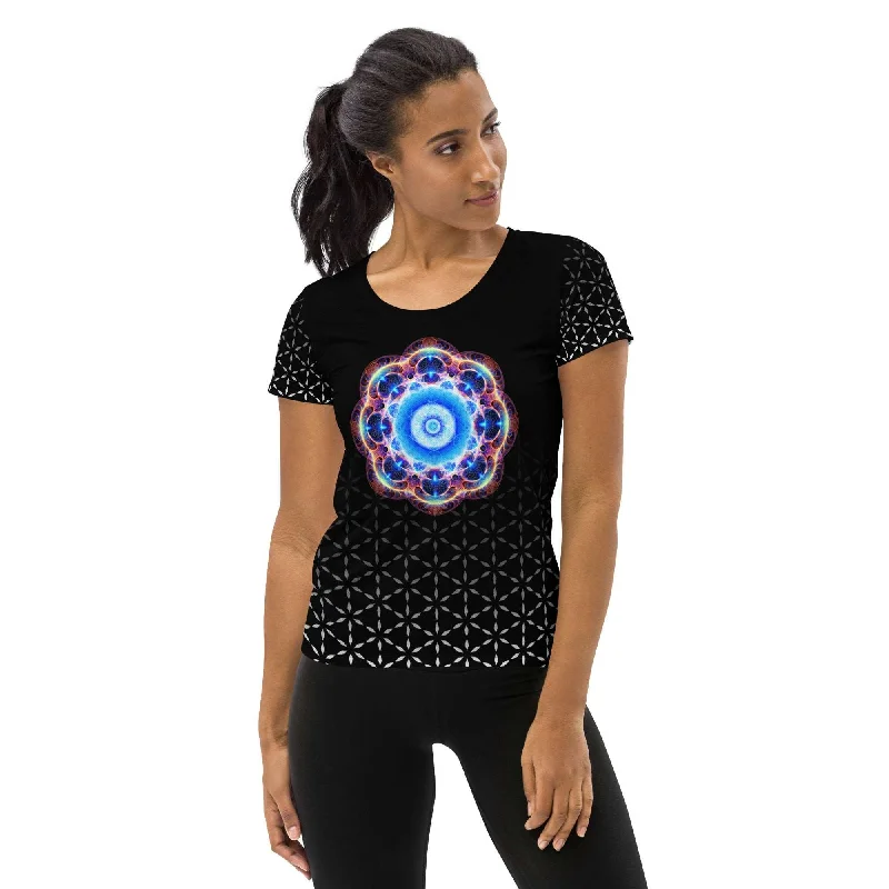 Sacred Blend - All-Over Print Women's Athletic T-shirt