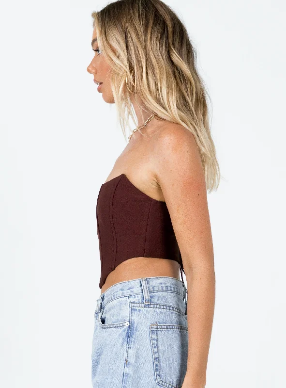 Carlie Top Brown