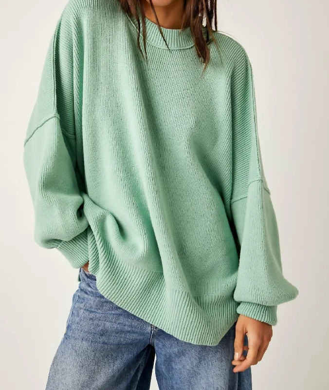 Easy Street Tunic Top In Jade