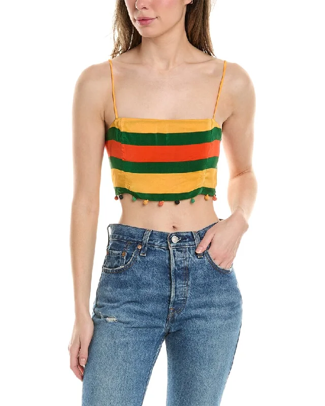 FARM Rio Crop Wrap Top