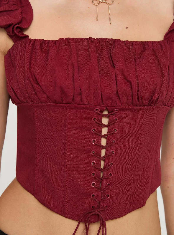 Harry Top Burgundy