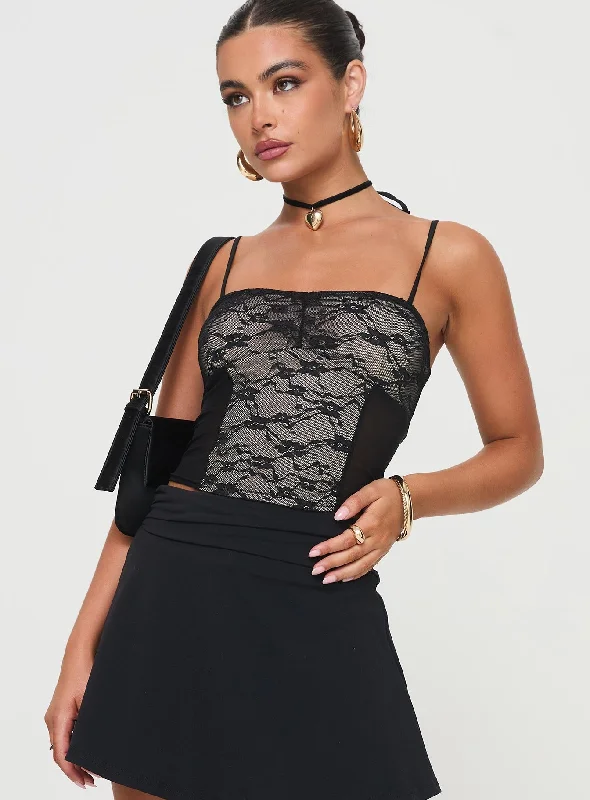 Kellen Lace Top Black