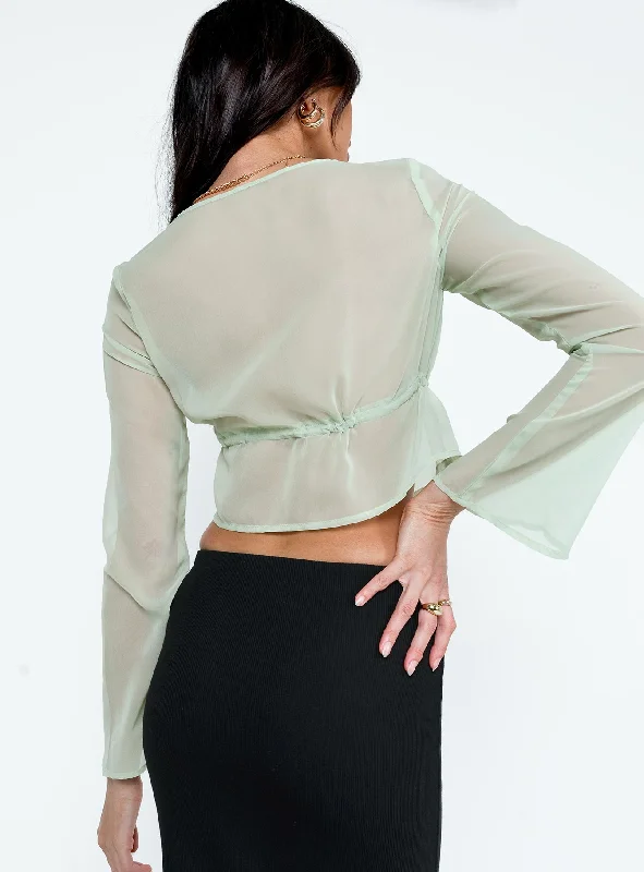 Kenney Long Sleeve Top Green