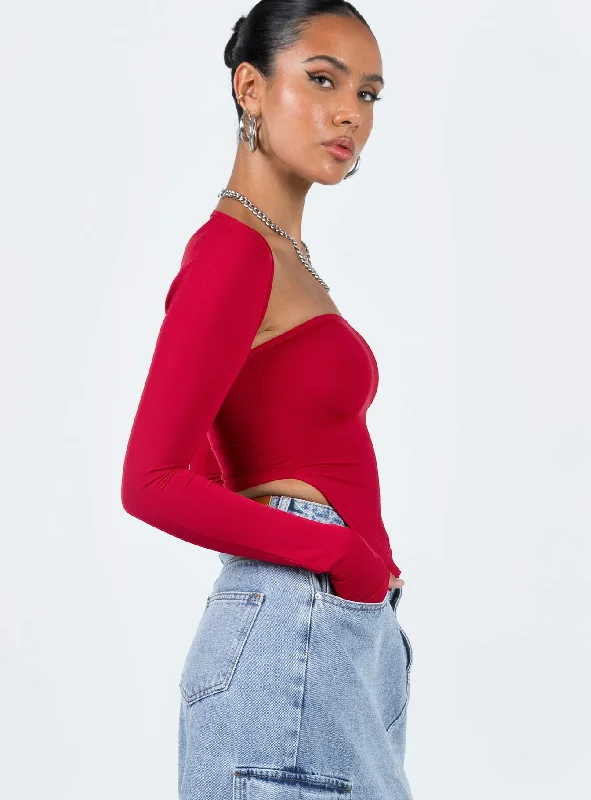 Koslo Bolero Top Red