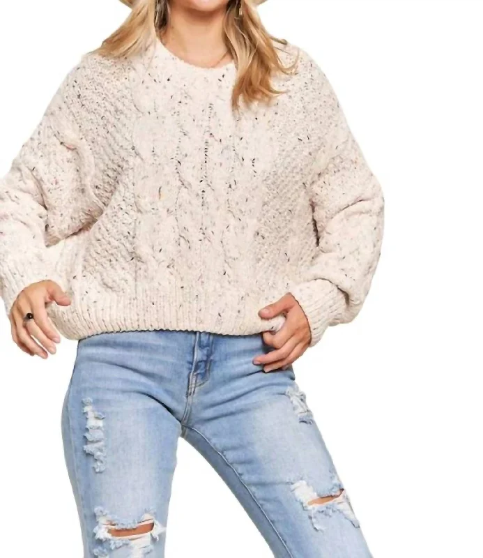 Lilly Love Sweater In Beige