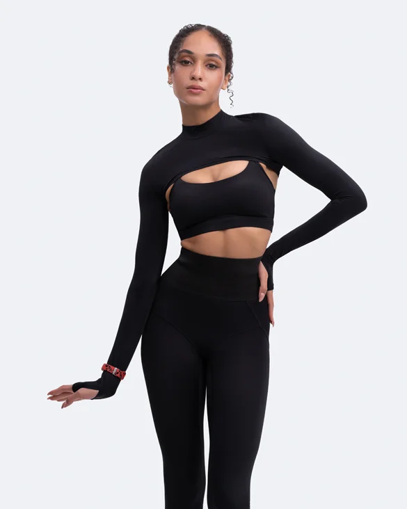 Long Sleeve Crew Neck Shrug