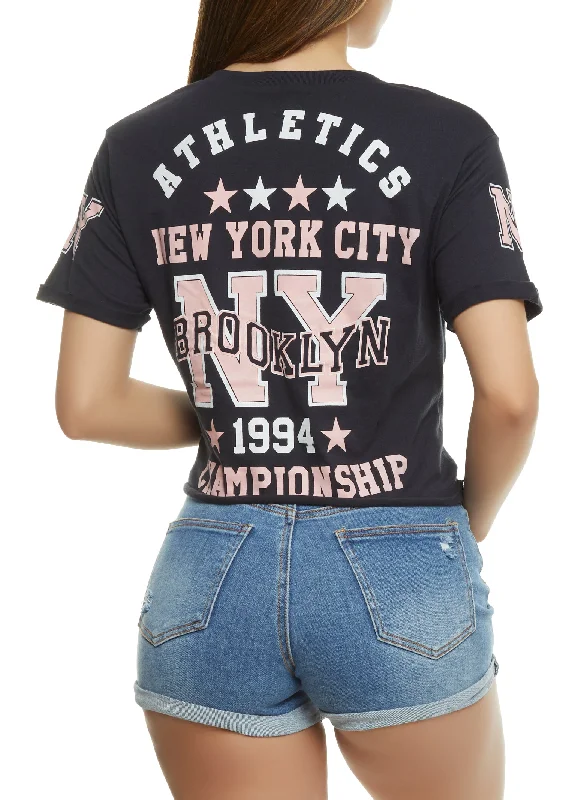 Brooklyn NY Graphic Crop Top