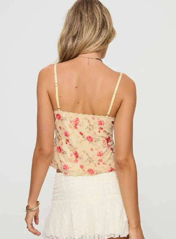 Niklaus Top Cream Floral