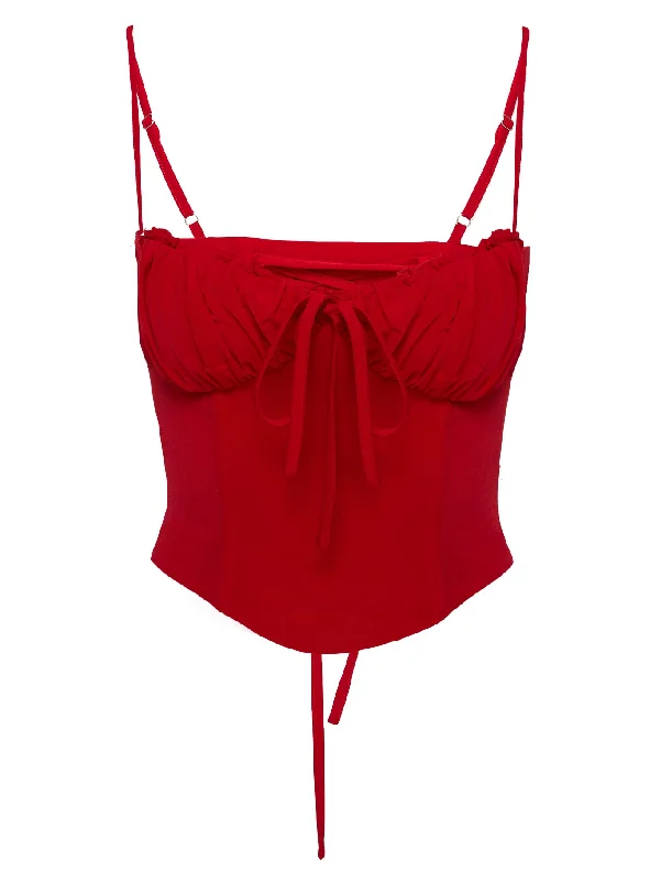 Orianne Corset Top Red