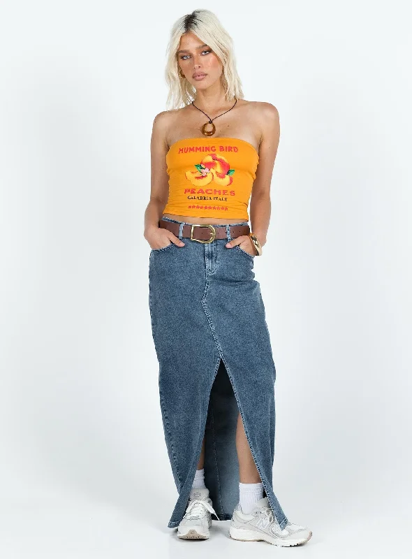 Peaches Tube Top Orange