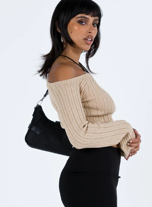 Santorini Knit Top Beige