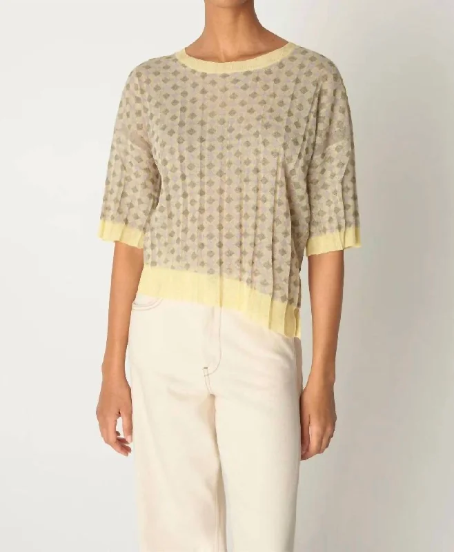 Small / yellow jacquard