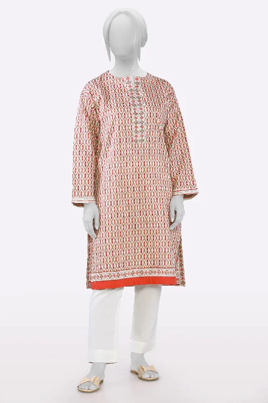 Cream Printed Kurti