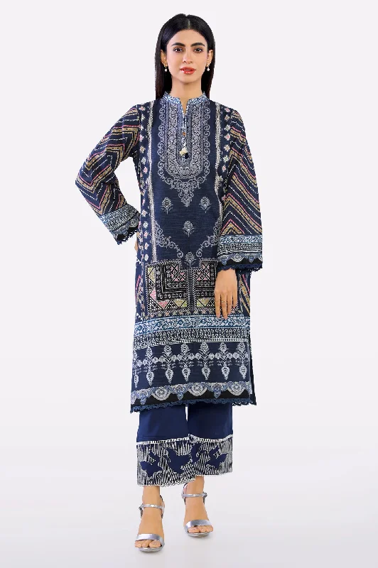 Navy Blue Printed Kurti