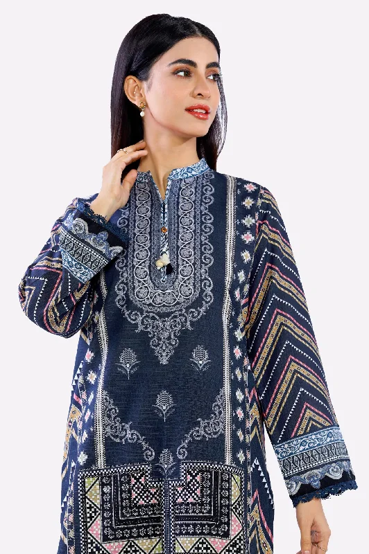 Navy Blue Printed Kurti