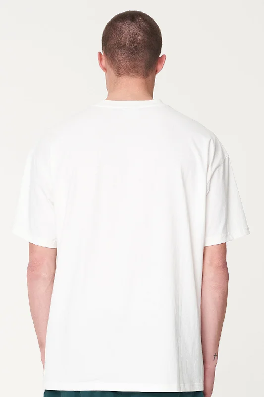 Huffer Mens Box Tee/Stitched Up Chalk