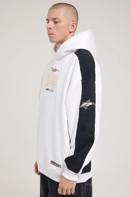 Neovision Y2k Panelled Street Hoodie White/Black