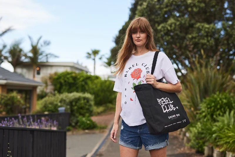 Rebel Club by Shine On Club 80's Tee White