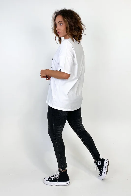 Rebel Club by Shine On Club 80's Tee White