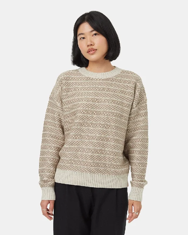 Tentree Highline Intarsia Crew Sweater - Women's