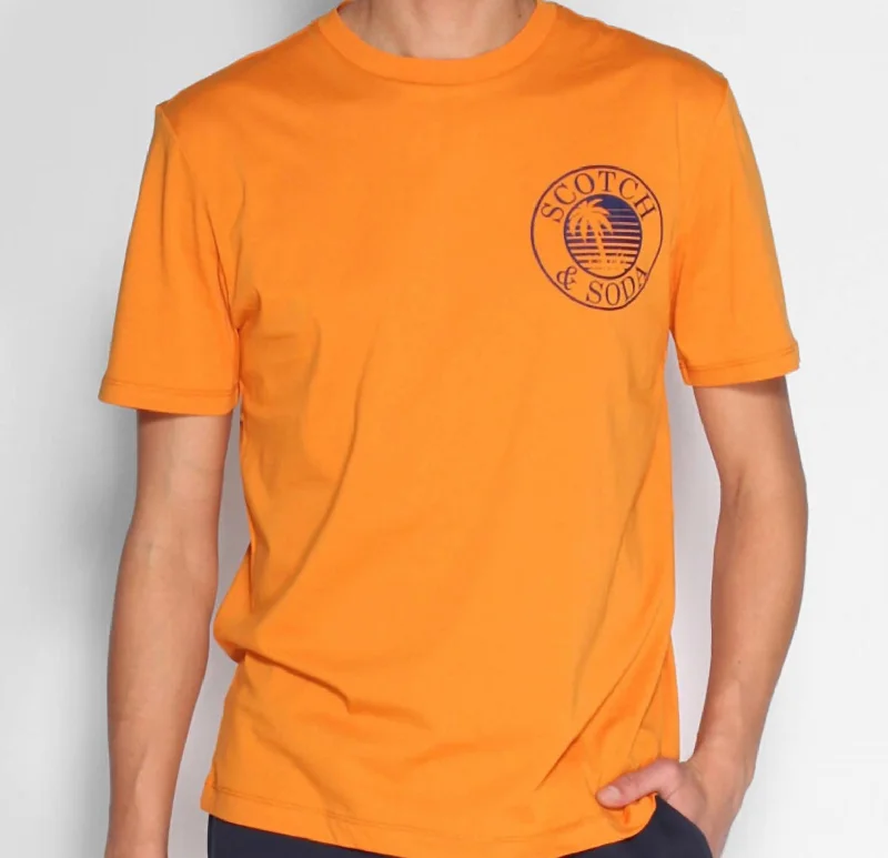 Artwork Tee In Orange