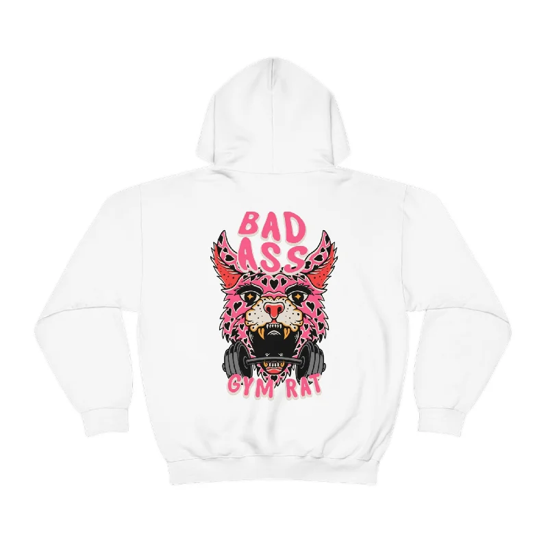 BADASS GYM RAT  -HOODIE