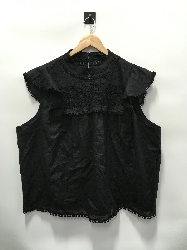 Black Top Short Sleeve J. Crew, Size 3x