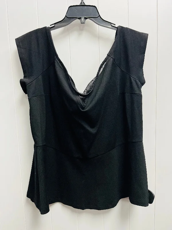 Black Top Short Sleeve Lane Bryant, Size 24