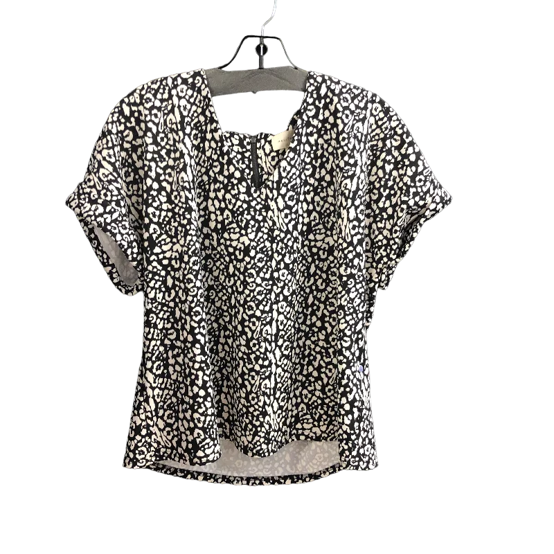 Black & White Top Short Sleeve Melloday, Size M