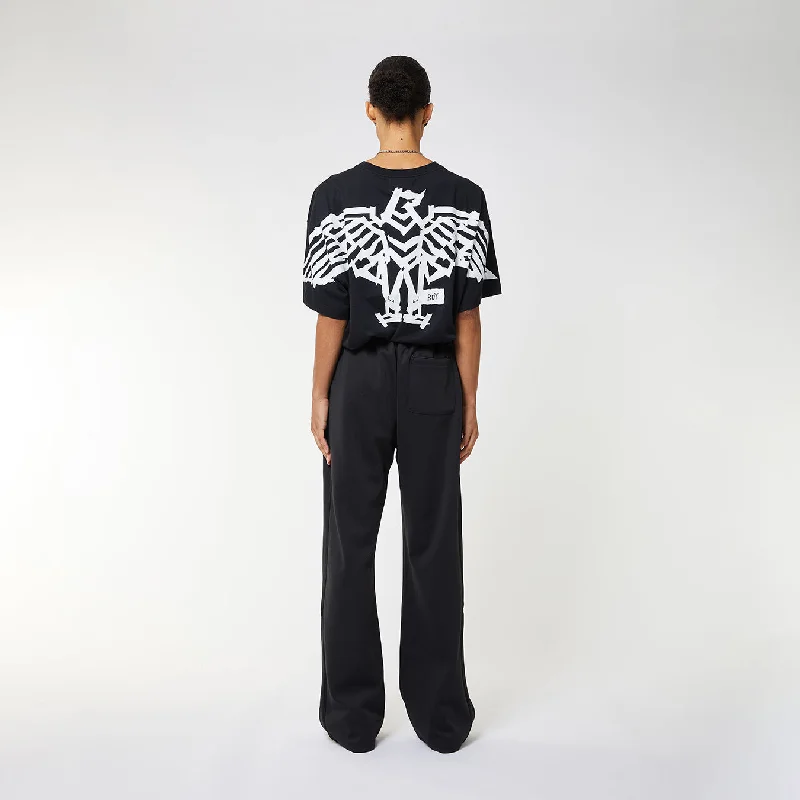 BOY TAPE EAGLE BACKPRINT T-SHIRT WOMENS - BLACK/WHITE