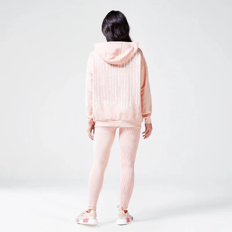 Code Oversized Drip Hoodie - Peach Whip Marl