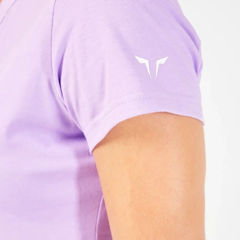 Core Notched Tee - Purple Rose Marl