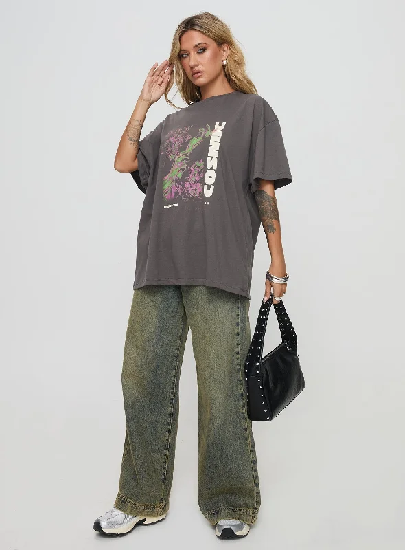 Cornelia Oversized Tee Grey