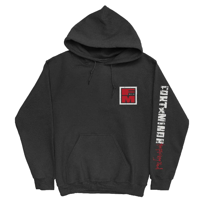 Cover Stack Black Pullover Hoodie