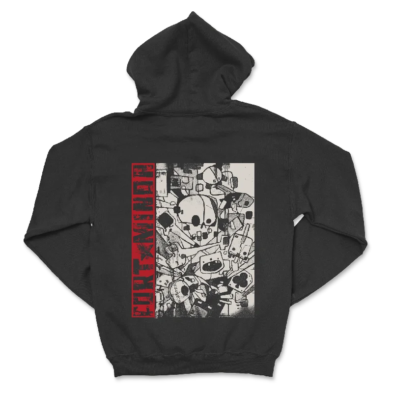 Cover Stack Black Pullover Hoodie