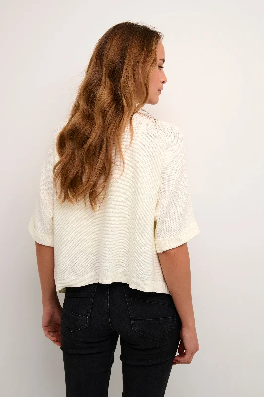 Cream Sillar Knit Bolero